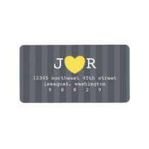 I Heart You Address Label