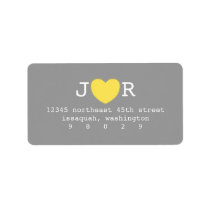 I Heart You Address Label