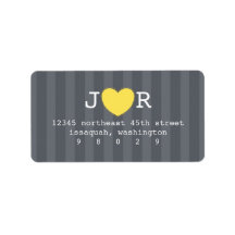 I Heart You Address Label