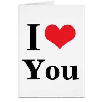 I heart You Greeting Cards
