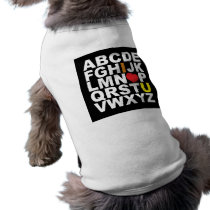 I heart you! PET T SHIRT