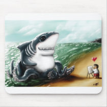 I heart you Sharktopus Mousepad