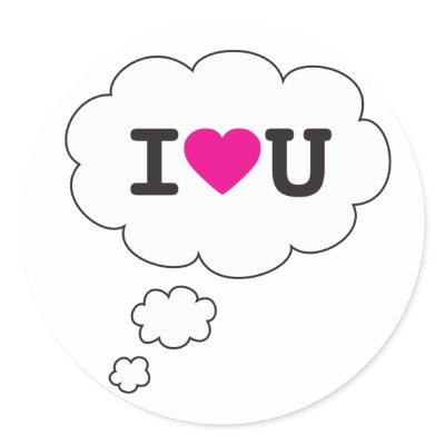 i heart you round stickers by asyrum