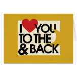 I heart you to the moon and back card