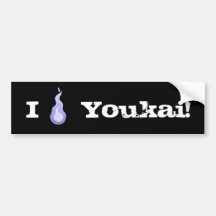 I Heart Youkai! Bumper Stickers