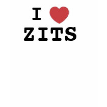 I HEART ZITS TEE SHIRT