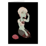 I heart Zombie Girl - Zombie Card