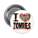 i heart zombies! button