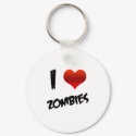I Heart Zombies keychains by horrormovie I Heart Zombies keychains