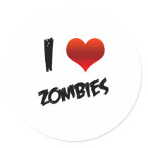 I Heart Zombies stickers by horrormovie I Heart Zombies stickers