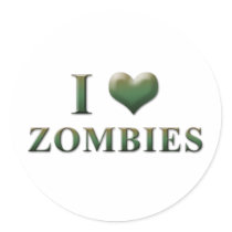 I Heart Zombies Stickers 003