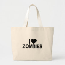 I [HEART] ZOMBIES TOTE BAG