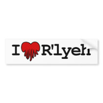 I Hearth R'lyeh Bumper Sticker bumper stickers by Sporkbender I Hearth R'lyeh Bumper Sticker bumper stickers
