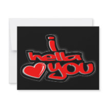 I HELLA LOVE YOU DESIGN invitations by THELOVESHACK I HELLA LOVE YOU DESIGN invitations