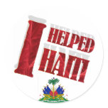 I helped Haiti Sticker