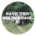 I Helped Save The Goldeneagle of Old Orchard Beach stickers by eelkat I Helped Save The Goldeneagle of Old Orchard Beach stickers