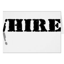 i Hire Greeting Card