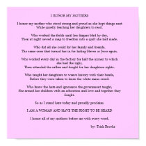I HONOR MY MOTHERS posters by tlishous I HONOR MY MOTHERS posters
