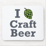 I [hop] Craft Beer Mouse Pad
