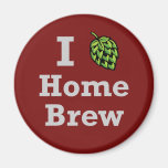 I [hop] Home Brew Fridge Magnets