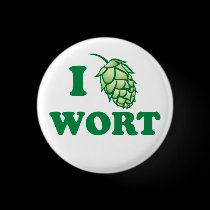 I HOP WORT - button
