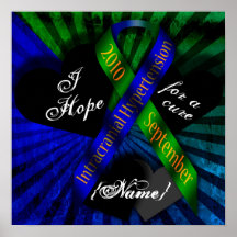 I Hope For A Cure Ribbon Poster