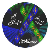 I Hope For A Cure Ribbon Stickers