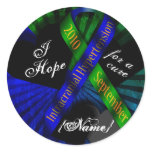 I Hope For A Cure Ribbon Stickers