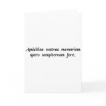 I hope that the memory of our friendship will..... card