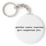 I hope that the memory of our friendship will..... key chains