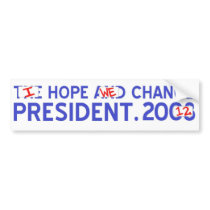 I Hope we Change President Bumper Sticker