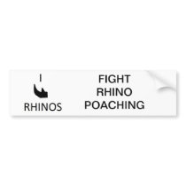 I horn rhino bumper sticker