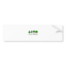 I Hug Trees Bumper Stickers