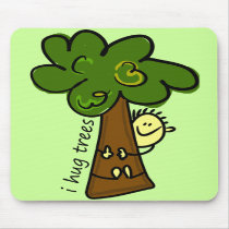 I Hug Trees Mouse Pad mousepads by traci_designs I Hug Trees Mouse Pad mousepads