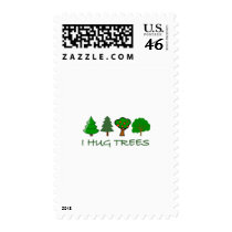 I Hug Trees postage by bartstshirts I Hug Trees postage