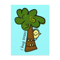 I Hug Trees Postcard