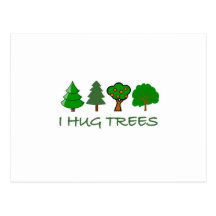 I Hug Trees Postcards