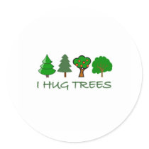 I Hug Trees stickers by bartstshirts I Hug Trees stickers