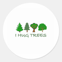 I Hug Trees Sticker