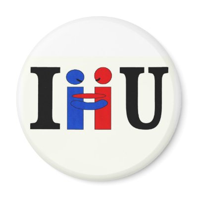 I HUG U FRIDGE MAGNET by FreeHugsTrainer