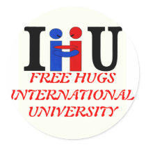 I HUG U stickers