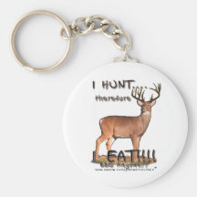I Hunt...I EAT... Keychain