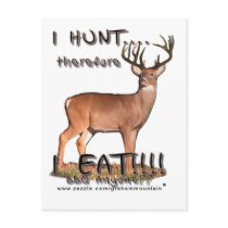 I Hunt....therefore... Postcard
