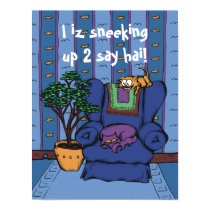 I iz sneeking up 2 say hai! posters by orangecatblues I iz sneeking up 2 say hai! posters