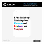 I Just Can't Stop Thinking About Decal For Ipod Touch 4g