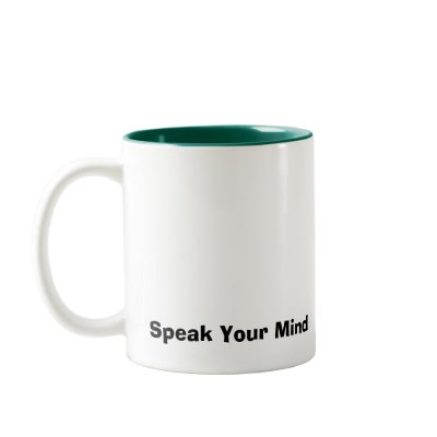 I Just Do What The Little Voices Tell Me, Speak... Mugs by Elegantredone