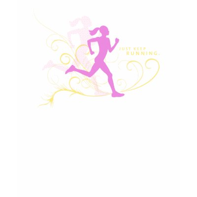 I just keep running. t shirt by alissan