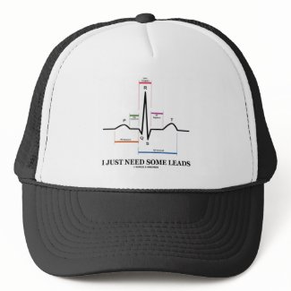 I Just Need Some Leads (ECG/EKG Heartbeat) hat