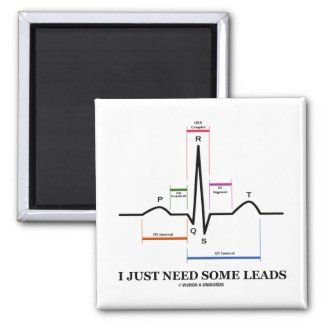 I Just Need Some Leads (ECG/EKG Heartbeat) Magnets