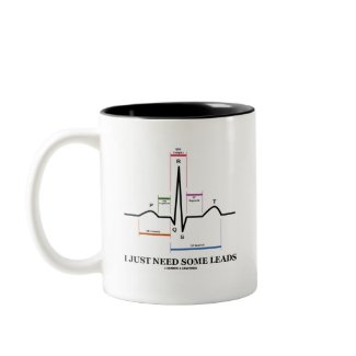 I Just Need Some Leads (ECG/EKG Heartbeat) mug